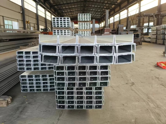 Hot Dip Galvanized Q235B C-förmiger Stahl mit hoher Korrosionsbeständigkeit