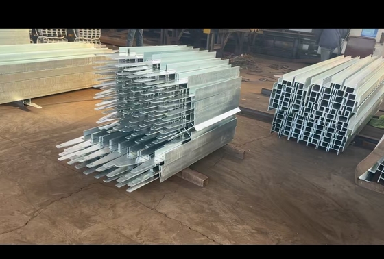 900-12000 mm Oberflächenverzinkte Stahl I-Bügelhalterwand